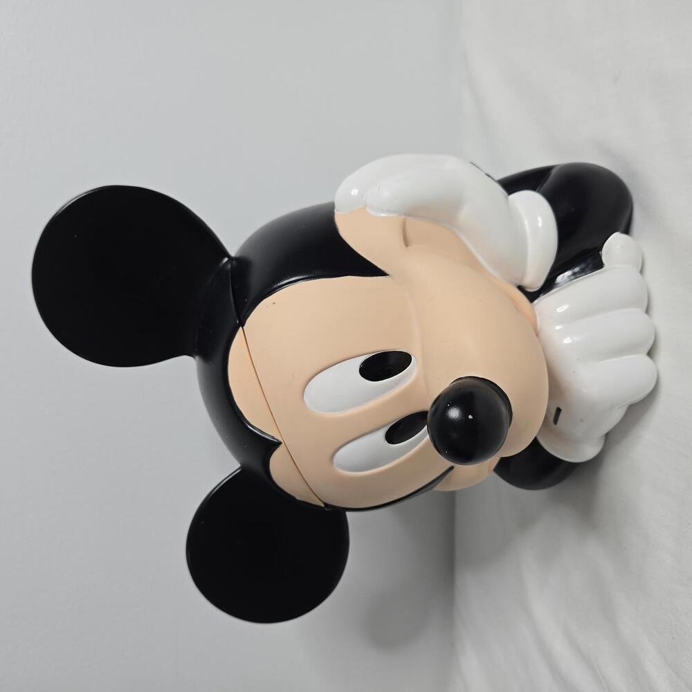 Mickey Mouse Cookie Jar Hard Plastic by Applause Vintage Container Disney